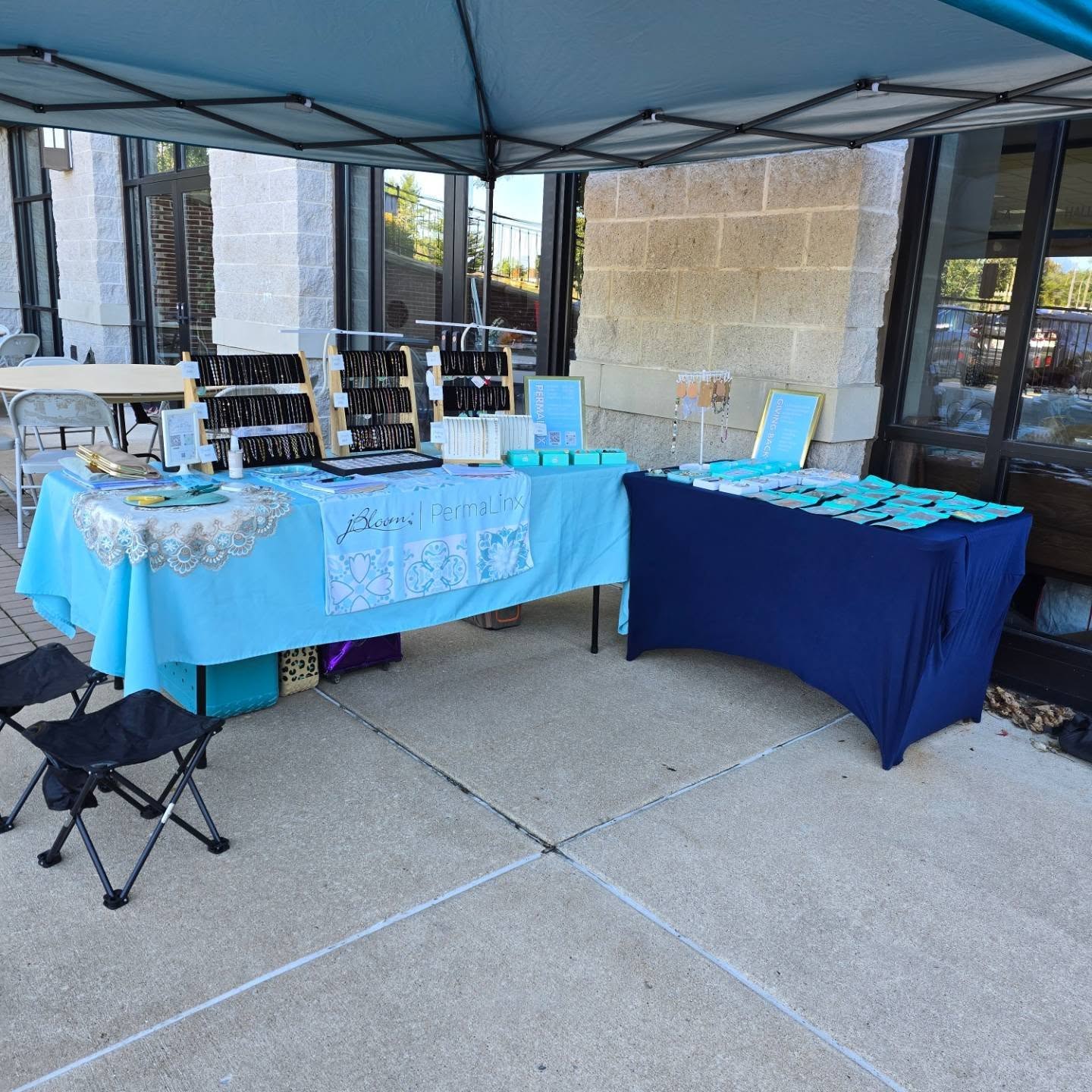 It's Assumption Fall Festival time! The kids will be riding rides and playing games, so make sure to stop by to get linx'd. $5 from every jBloom and PermaLinx item (excluding charms) purchased today or tomorrow will be donated back to Assumption. #permanentjewelry #permanentbracelet #permanentanklet #permanentnecklace #permanentjewelryexperience